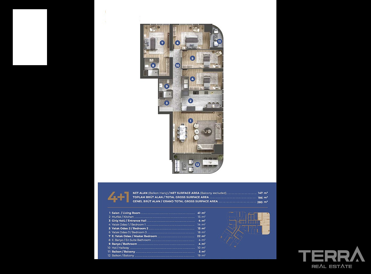 Meerblick-Apartments zum Verkauf in İzmir, Konak, Türkei - 107247