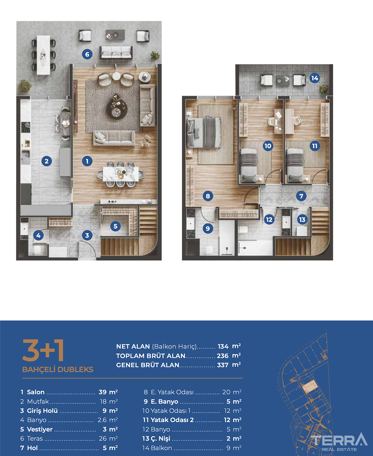 Meerblick-Apartments zum Verkauf in İzmir, Konak, Türkei - 107248
