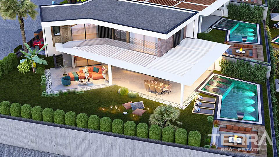 Villaer med privat pool til salg i Kuşadası, Aydın, Tyrkiet - 107250