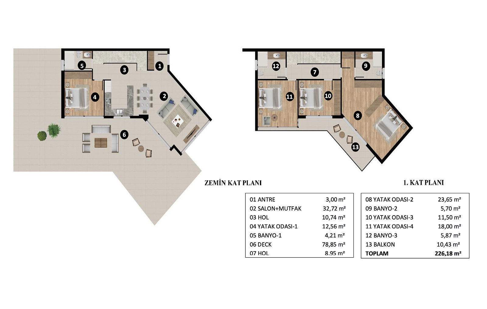 Villaer med privat pool til salg i Kuşadası, Aydın, Tyrkiet - 107268