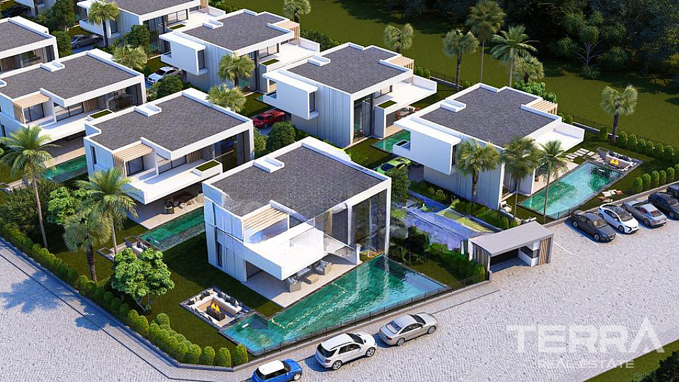 Kuşadası'nda Tüm Olanaklara Yürüme Mesafesinde Müstakil Villalar - 107283