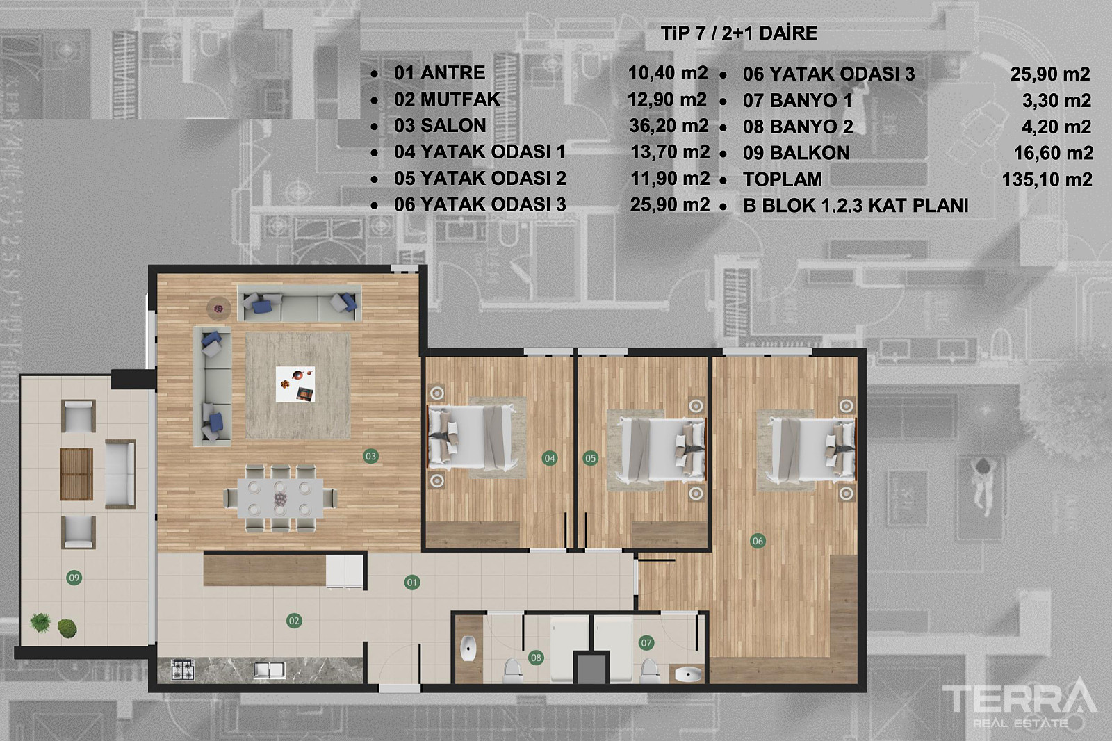 Aydın, Kuşadası'nda Denize 2 km Uzaklıkta Modern Sitede Sıfır Daireler - 107487