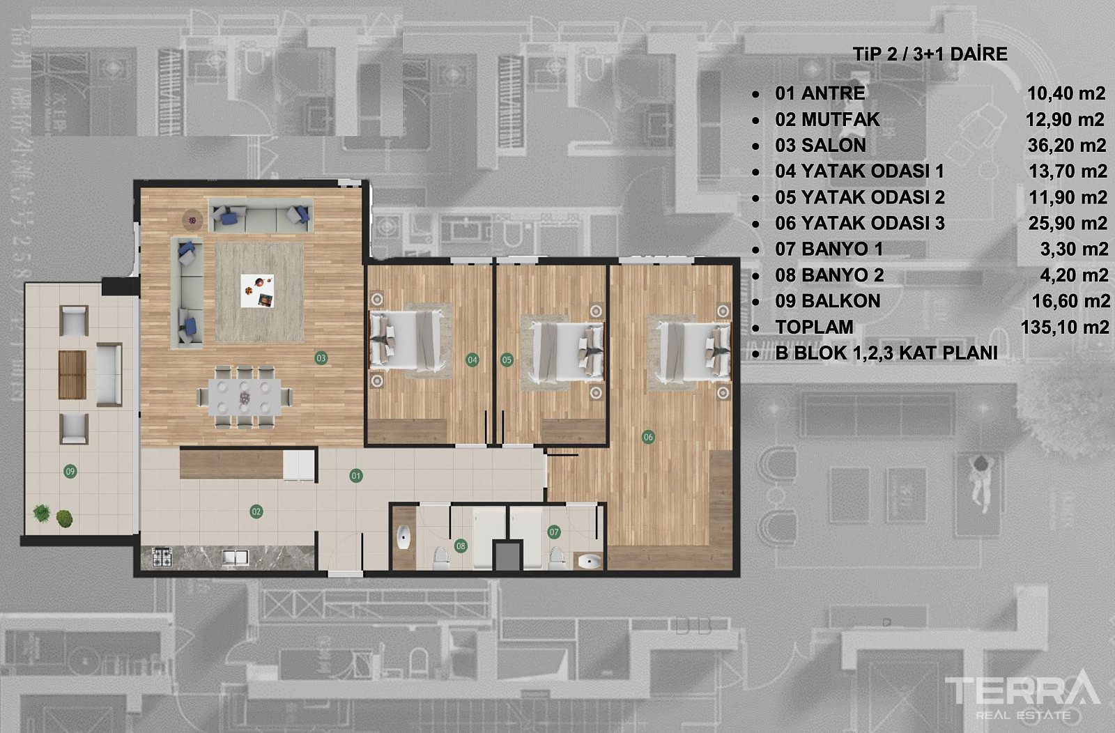 Aydın, Kuşadası'nda Denize 2 km Uzaklıkta Modern Sitede Sıfır Daireler - 107489