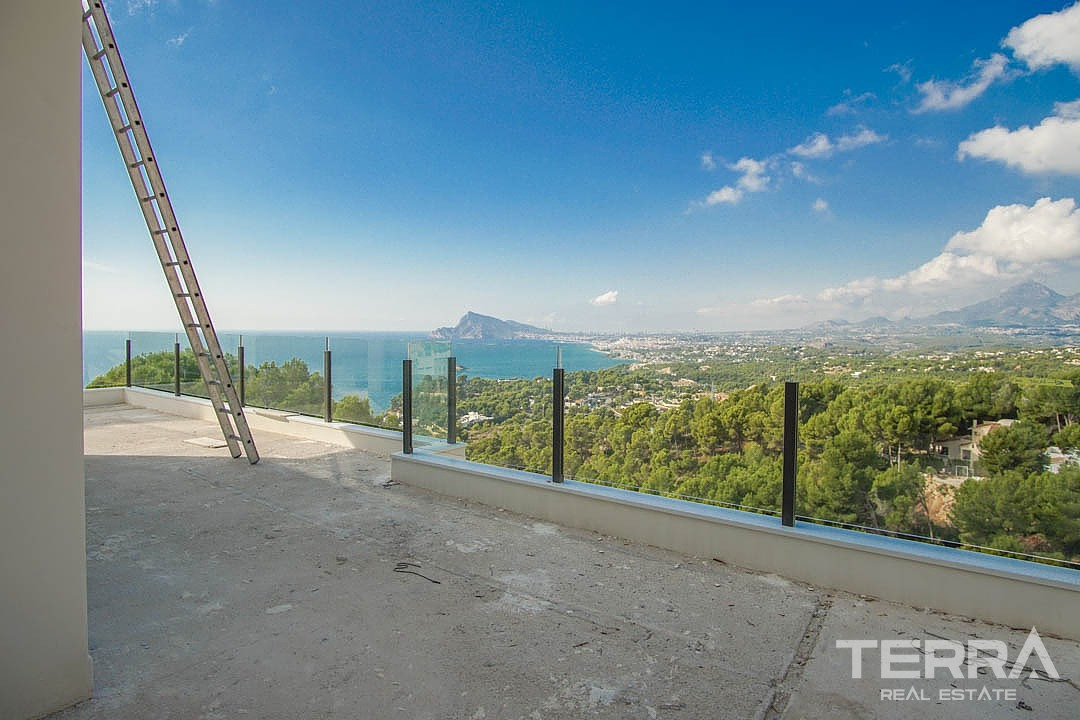 Alicante, Altea'da Deniz Manzaralı Anahtar Teslim Müstakil Villa - 107517