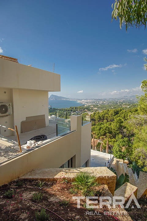 Alicante, Altea'da Deniz Manzaralı Anahtar Teslim Müstakil Villa - 107518