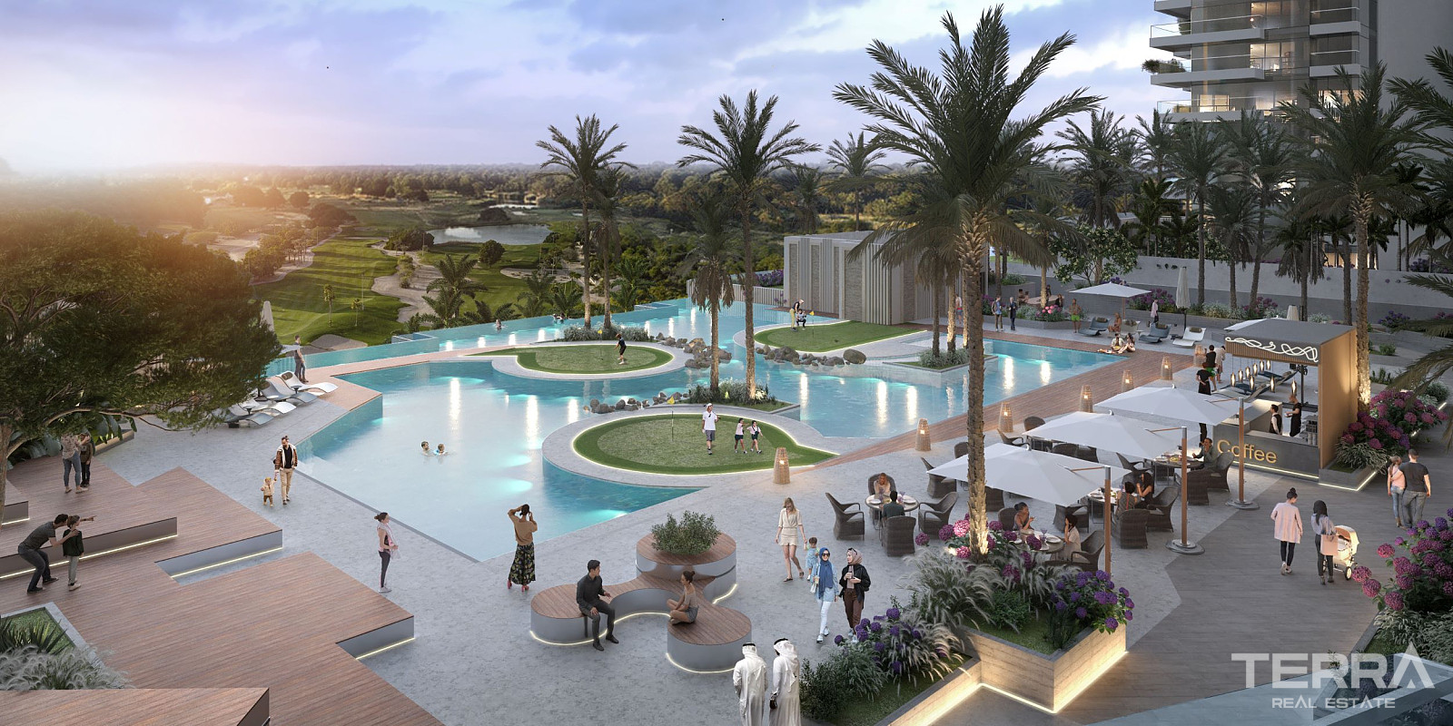 Eksklusive Golf Apartments til salg i Damac Hills, Dubai - 107671