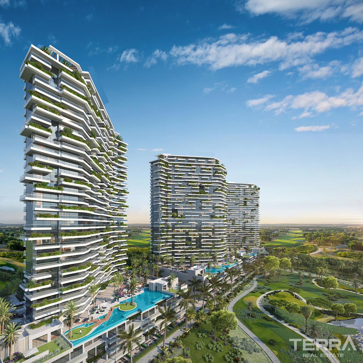 Eksklusive Golf Apartments til salg i Damac Hills, Dubai - 107673