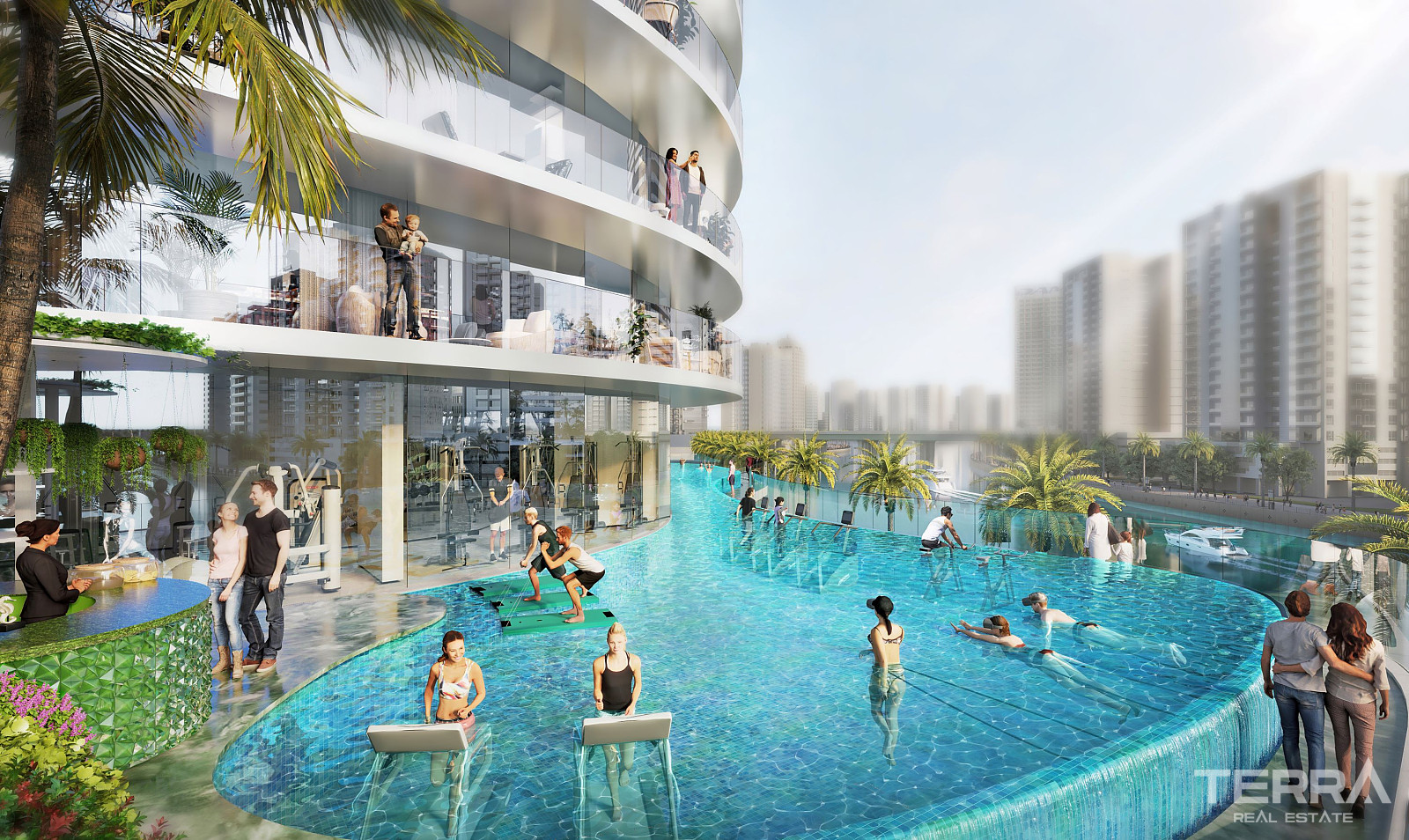 Eksklusive lejligheder ved Dubai Canal til salg i Business Bay, Dubai - 107686