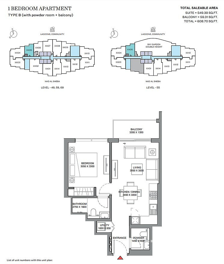 Eksklusive leiligheter til salgs i Meydan, Dubai, UAE - 107805