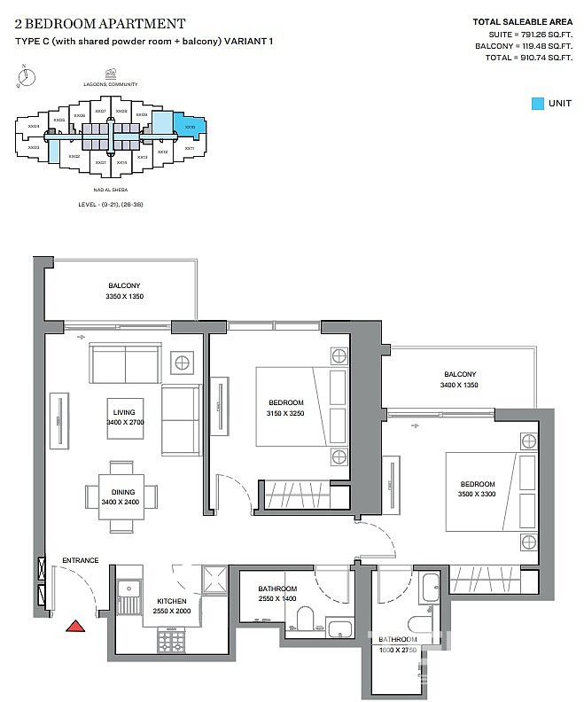 Eksklusive leiligheter til salgs i Meydan, Dubai, UAE - 107806