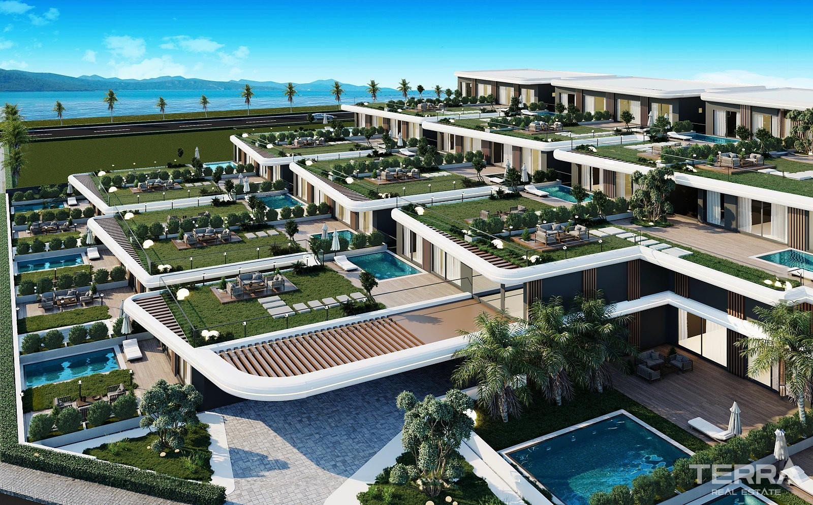 Appartements avec vue sur mer à vendre à Çeşme, Izmir, Turquie - 107829