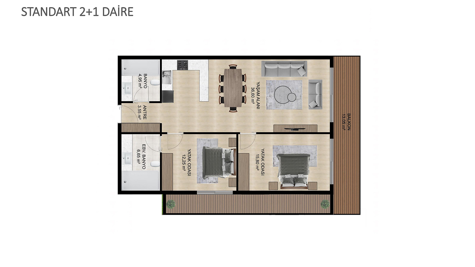 Appartements avec vue sur mer à vendre à Çeşme, Izmir, Turquie - 107837