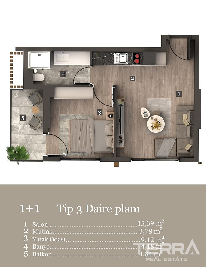 Apartments Near The Sea for Sale in Karşıyaka, İzmir, Turkey - 107967