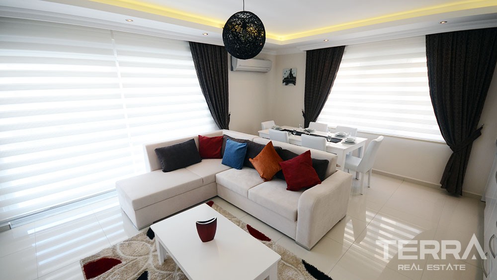 Rummelige lejligheder til salg i Oba, Alanya - 5481