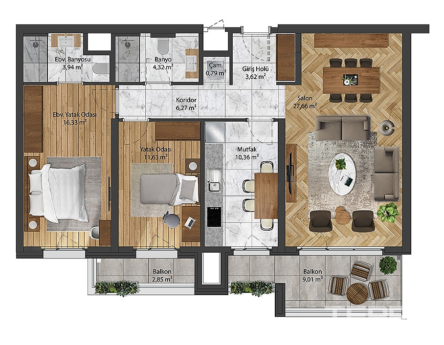 Luxury Apartments for Sale in Çankaya, Ankara, Turkey - 108075