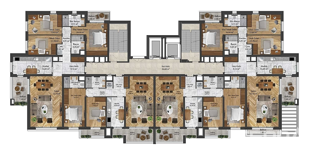 Luxury Apartments for Sale in Çankaya, Ankara, Turkey - 108078