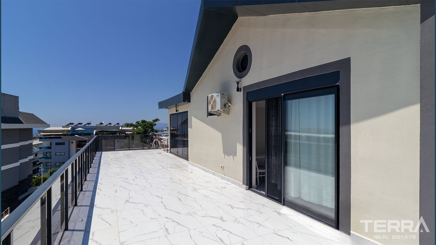 Alanya, Kargıcak'ta Deniz Manzaralı Müstakil Villa - 108125