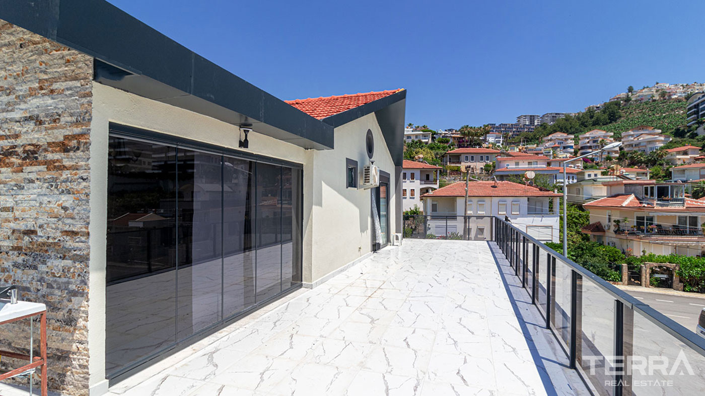 Alanya, Kargıcak'ta Deniz Manzaralı Müstakil Villa - 108127