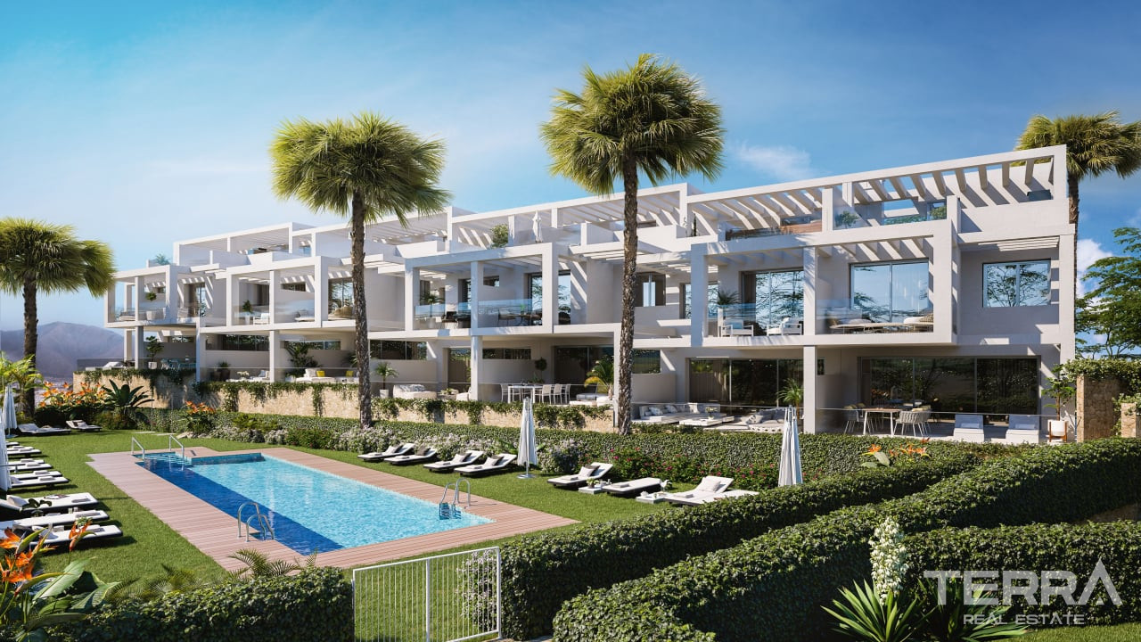 Costa del Sol, Manilva, Malaga'da Deniz Manzaralı Ferah Villalar - 108224
