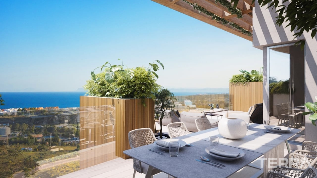 Villaer med havudsigt til salg i Benahavís, Costa del Sol, Spanien - 108308