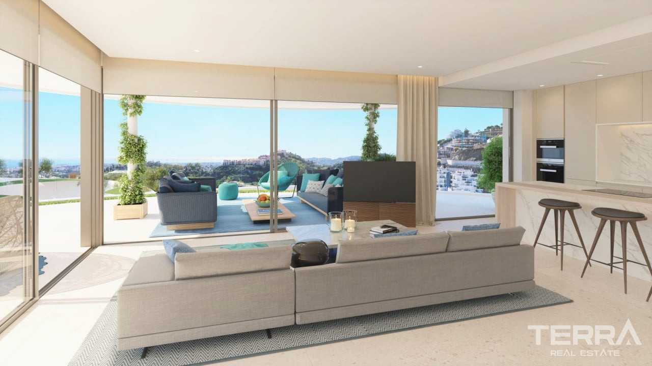 Apartamenty z widokiem na morze na sprzedaż w Benahavís, Hiszpania - 108445