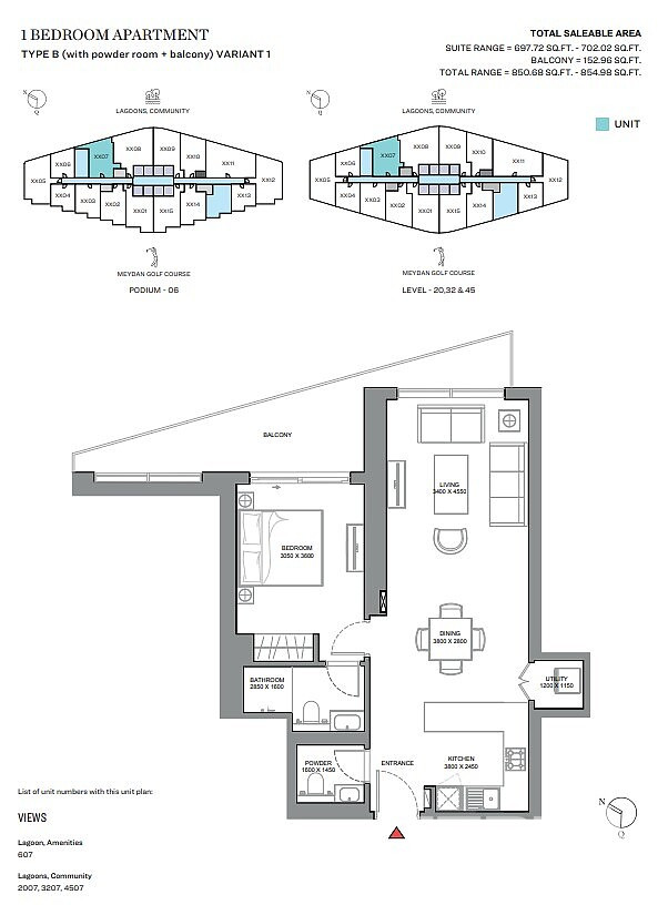 Leiligheter til salgs i Dubai Meydan — Sobha Hartland II - 108631