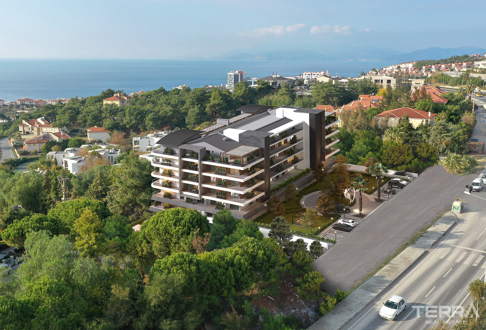 Sea View Apartments for Sale in Kuşadası, Aydın - 109165
