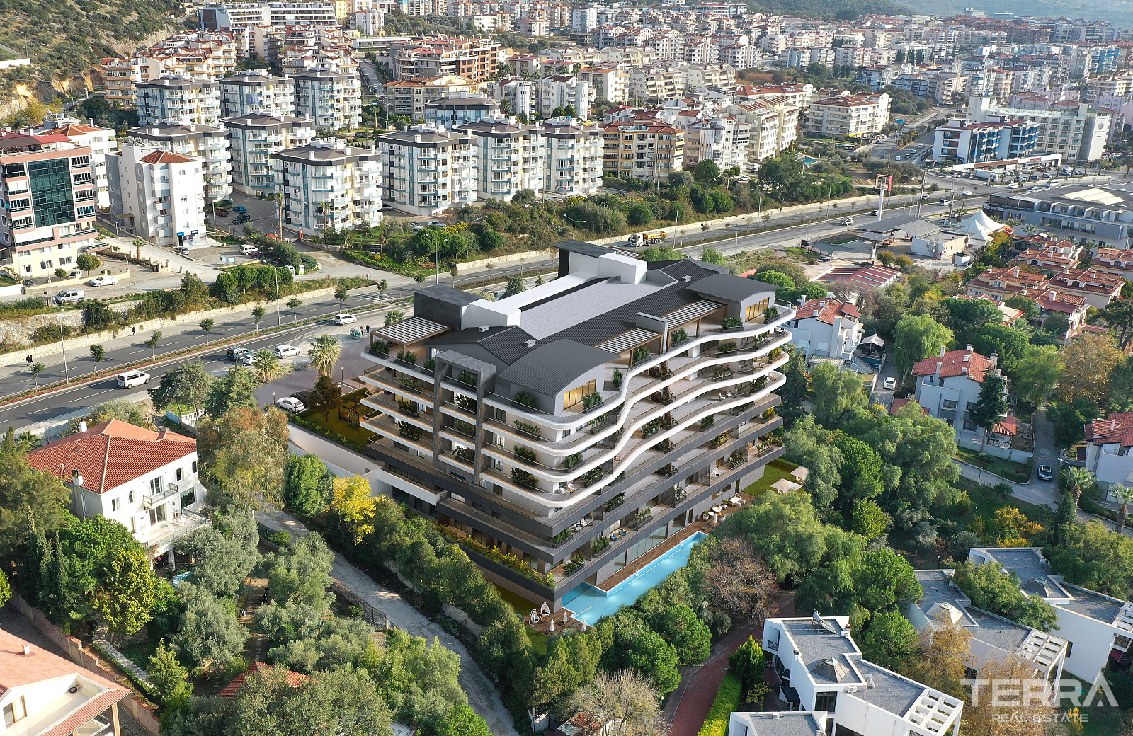 Sea View Apartments for Sale in Kuşadası, Aydın - 109166