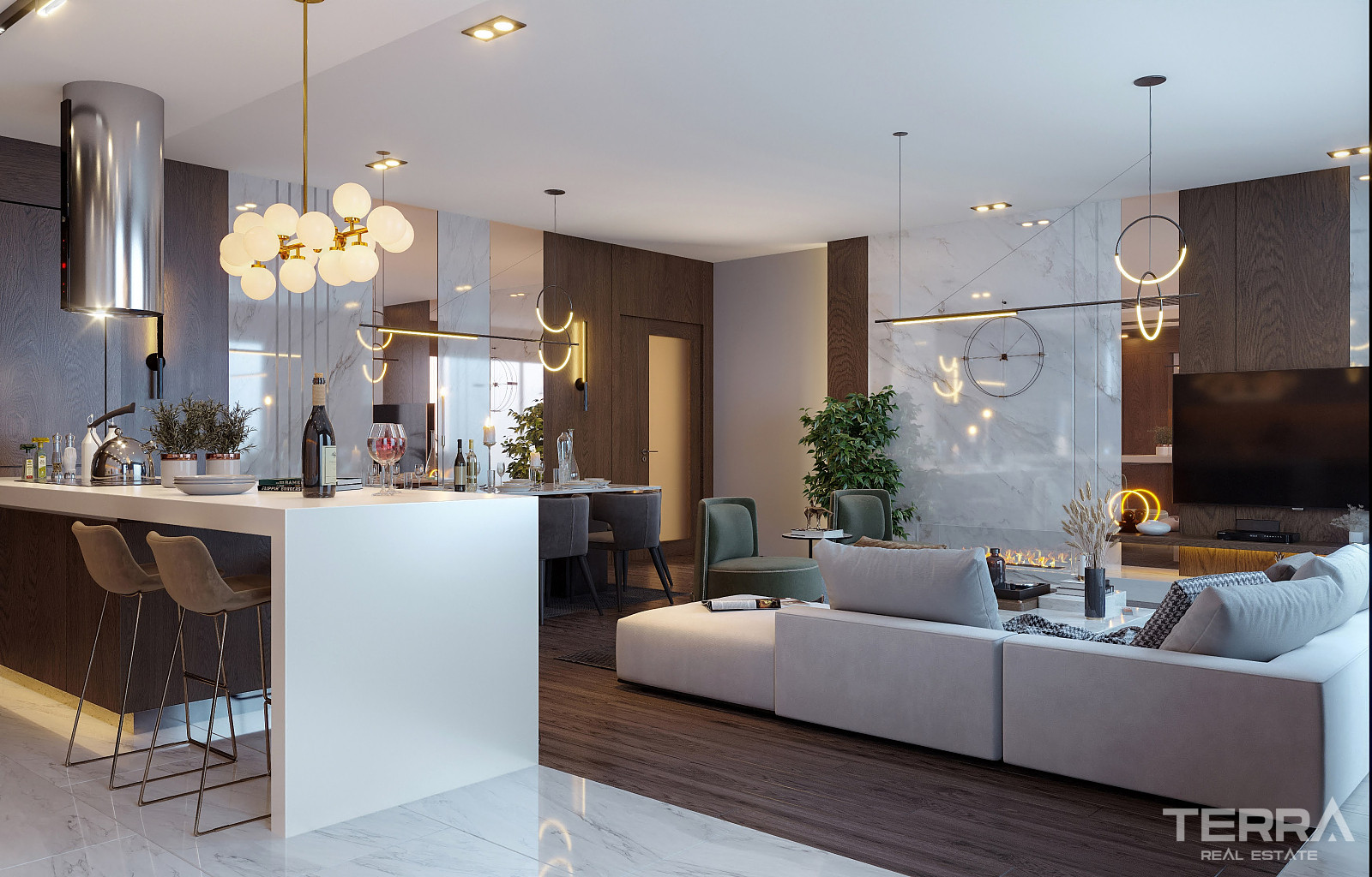 Sea View Apartments for Sale in Kuşadası, Aydın - 109192