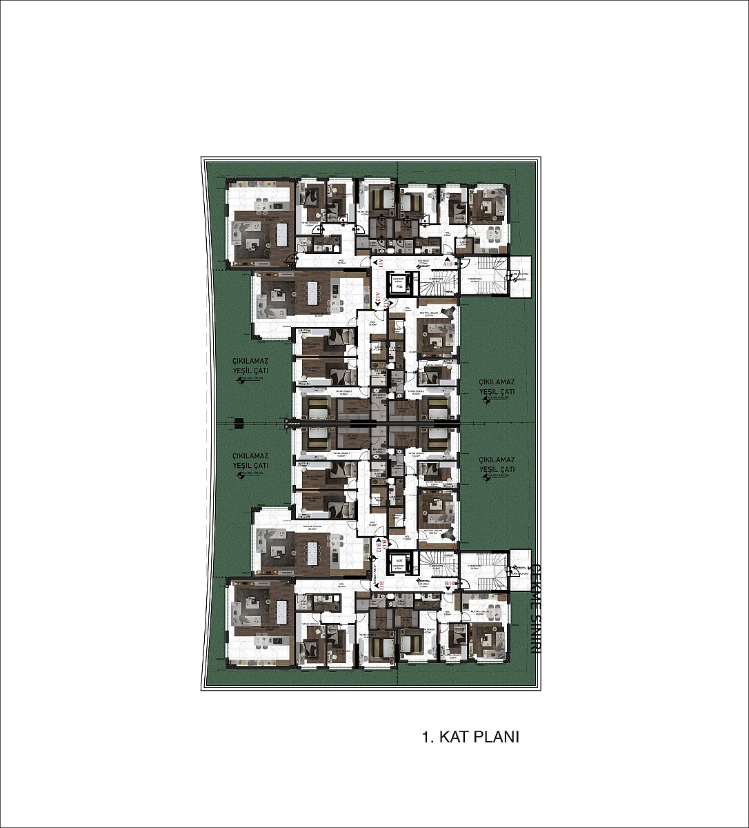 Sea View Apartments for Sale in Kuşadası, Aydın - 109215