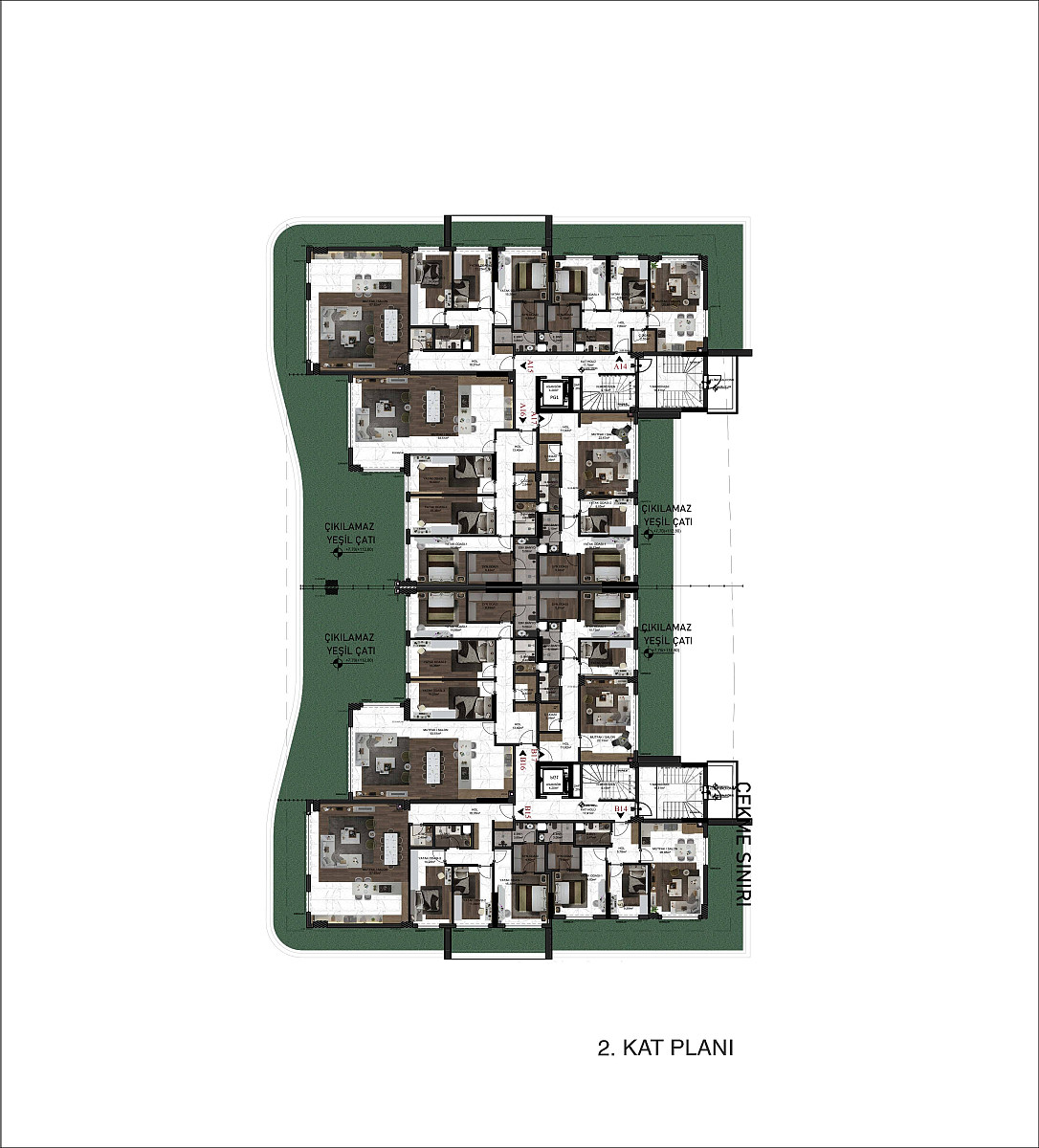 Sea View Apartments for Sale in Kuşadası, Aydın - 109216