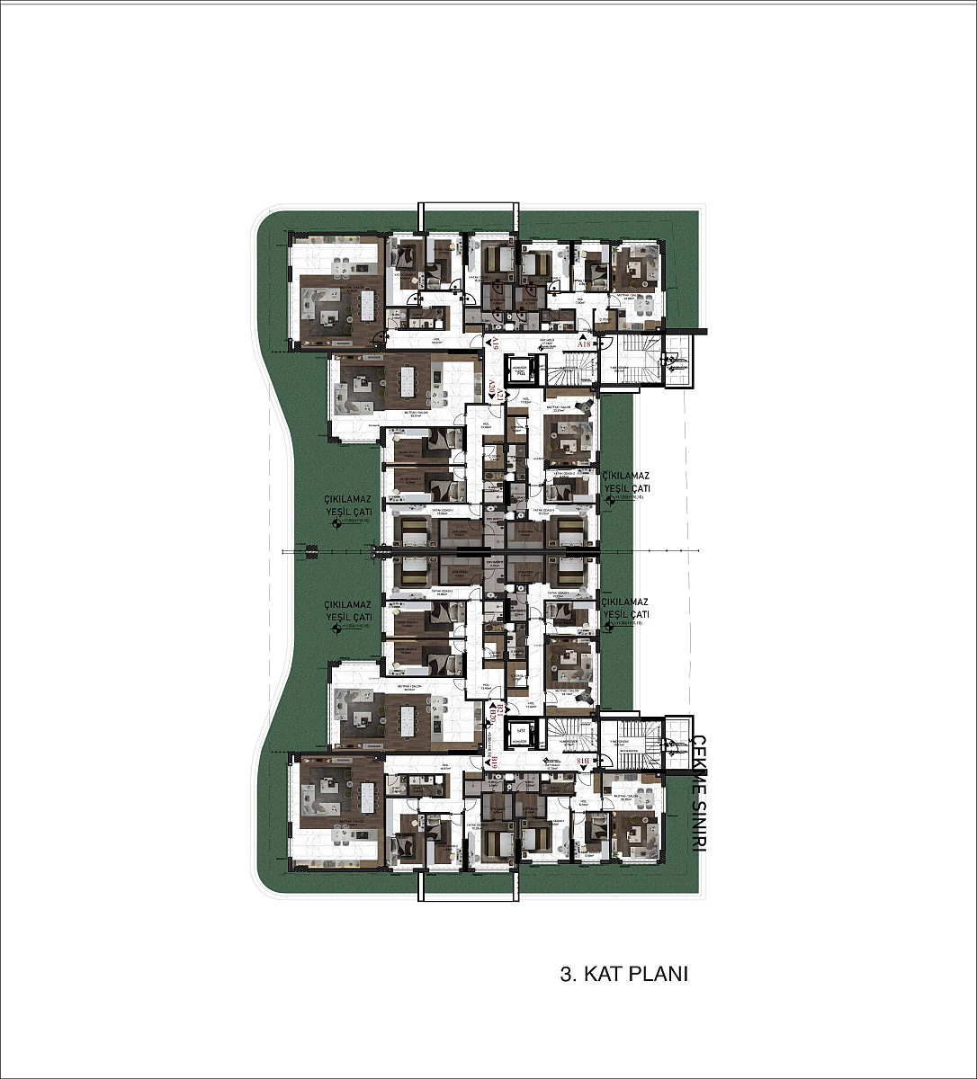 Sea View Apartments for Sale in Kuşadası, Aydın - 109217