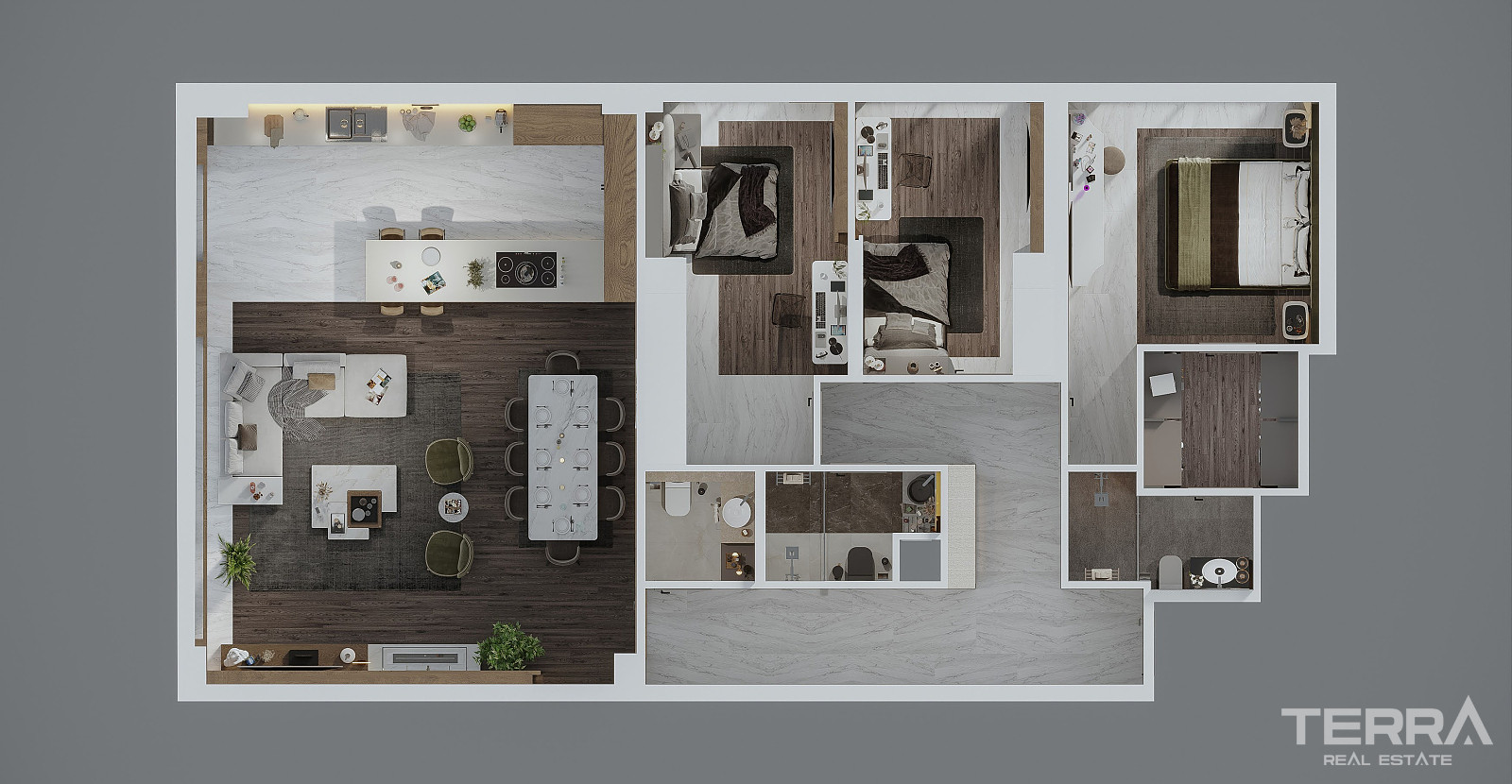 Sea View Apartments for Sale in Kuşadası, Aydın - 109225
