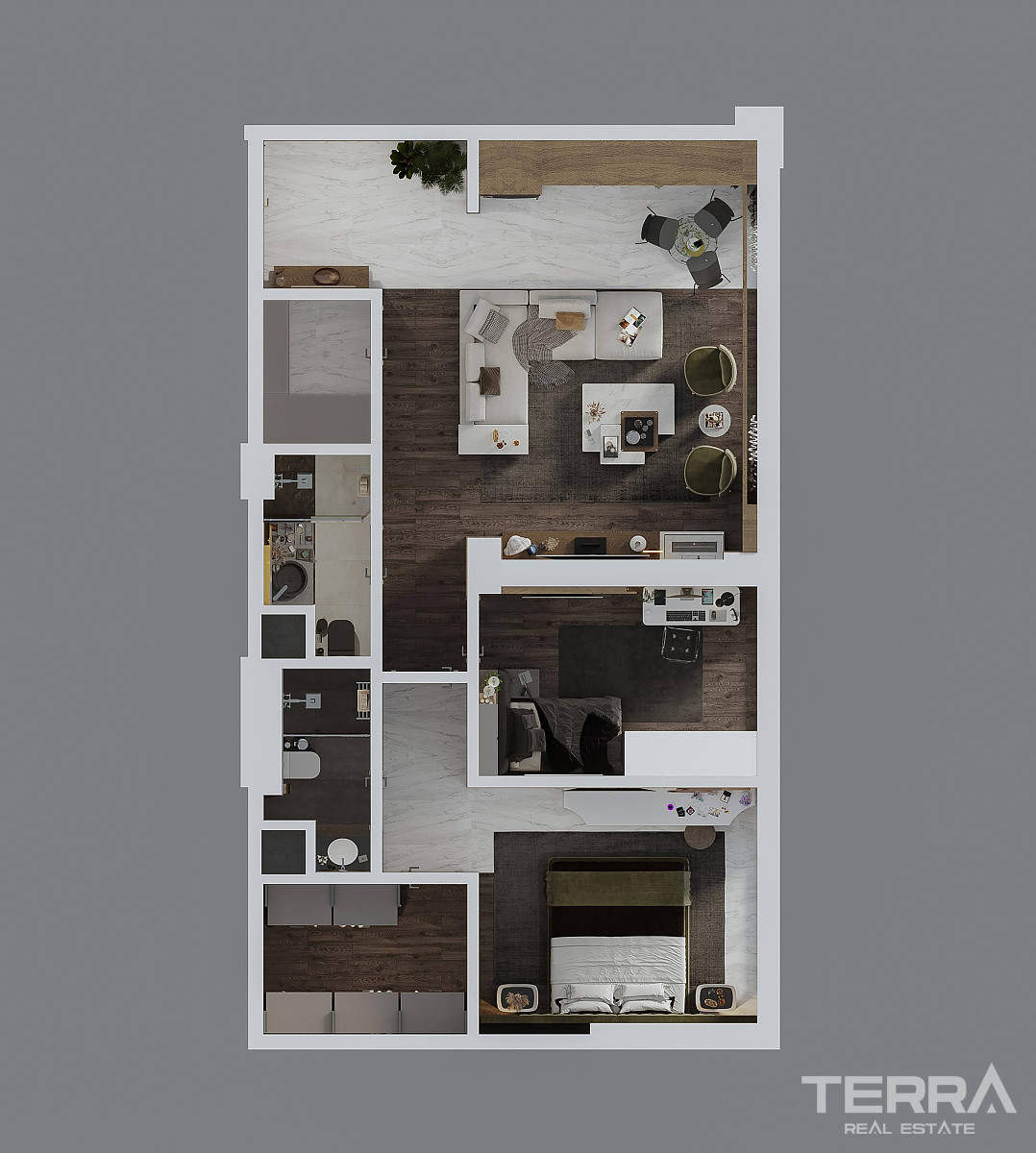 Sea View Apartments for Sale in Kuşadası, Aydın - 109227