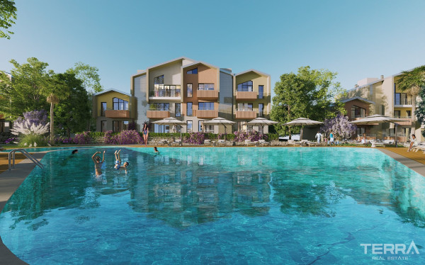 Aydın, Kuşadası'nda Doğa Manzaralı Satılık Golf Daireleri