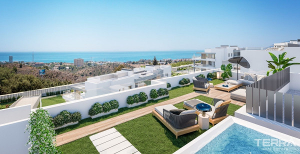 Lejligheder med havudsigt til salg i Marbella, Costa del Sol
