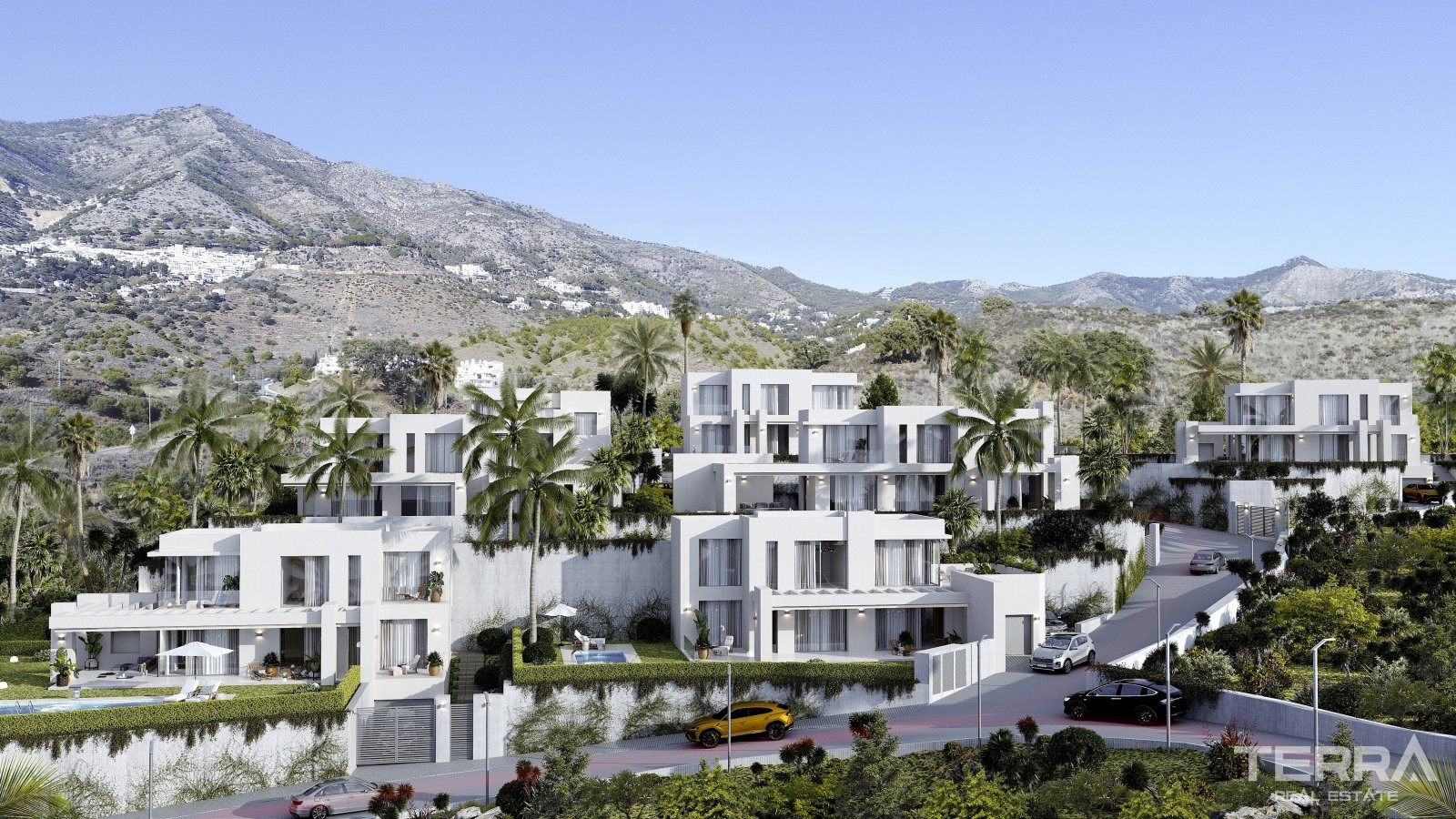 Villas individuelles avec vue mer à vendre à Mijas, Malaga, Espagne - 109375