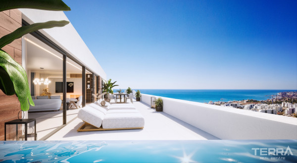 Exklusive Apartments mit Meerblick in Benalmádena, Málaga, Spanien