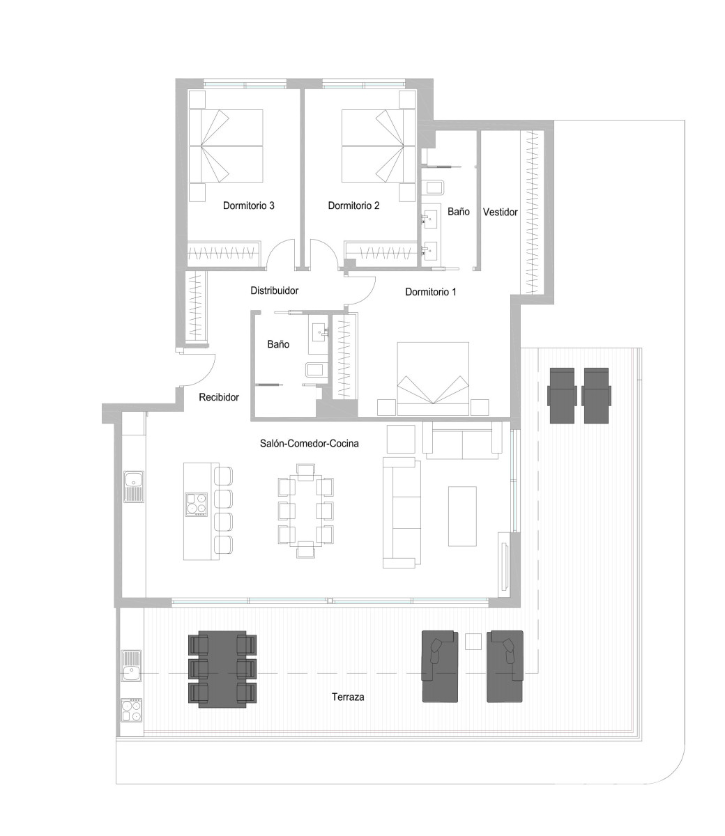 Apartamenty z widokiem na morze na sprzedaż w Benalmadenie, Hiszpania - 109442