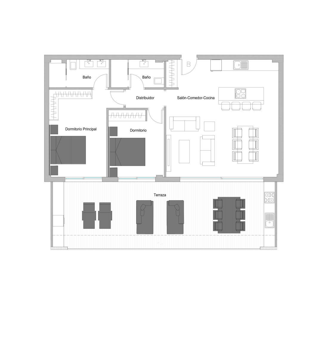 Apartamenty z widokiem na morze na sprzedaż w Benalmadenie, Hiszpania - 109444