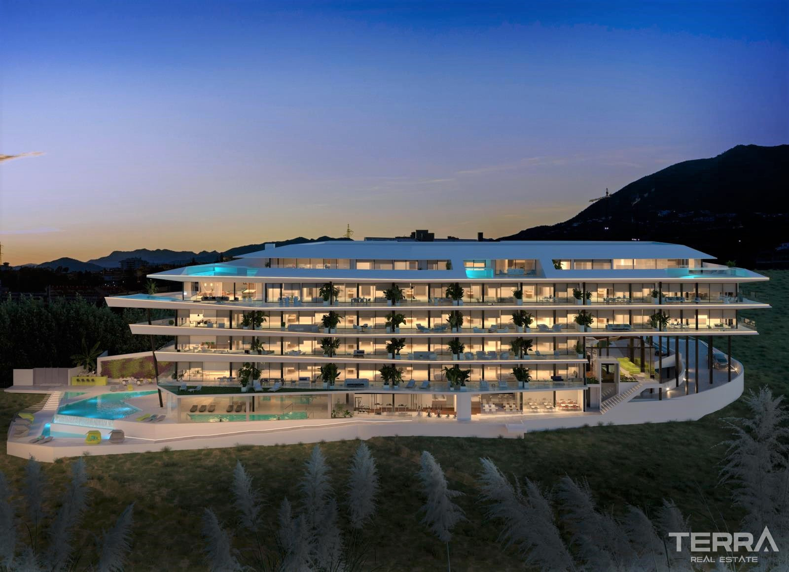 Malaga Fuengirola'da Deniz Manzaralı Ferah Daireler - 109486