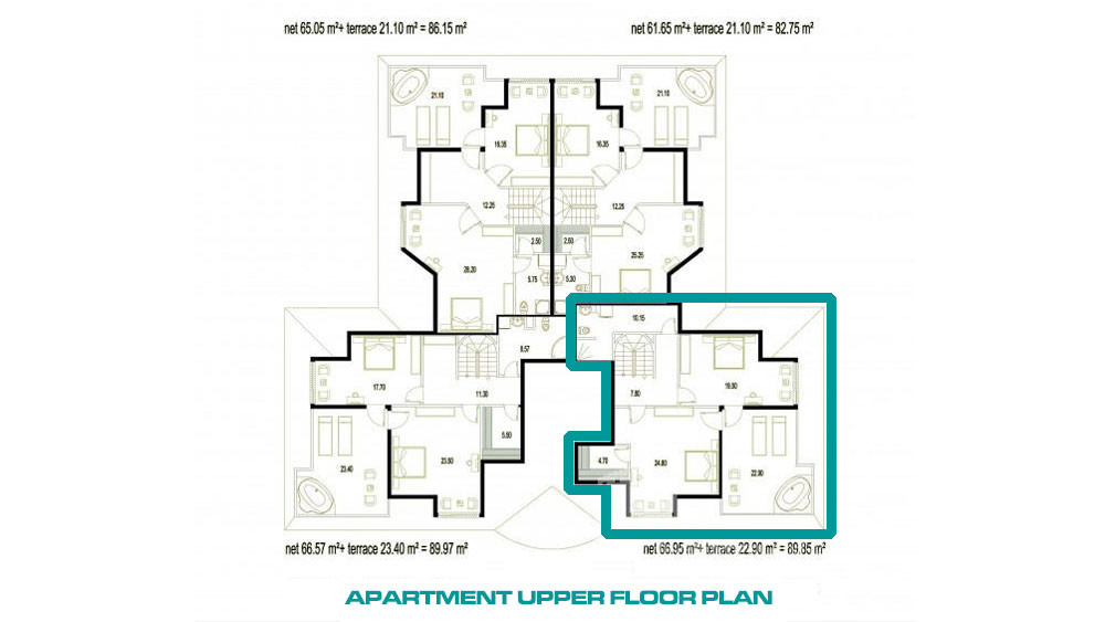 Apartment for Sale in Oba Crown Resort 1, Alanya, Turkey - 109577