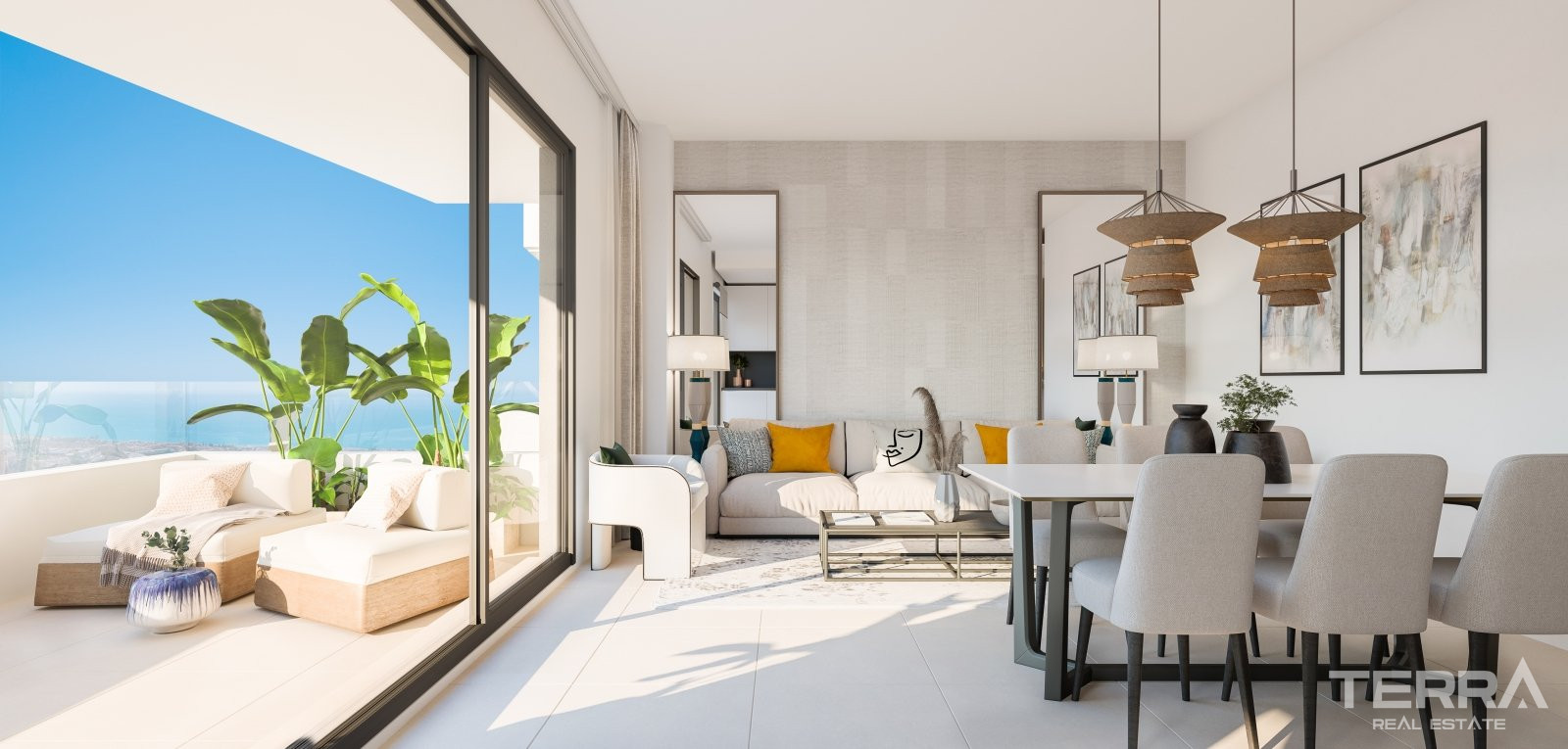 Malaga, Rincón de la Victoria'da Satılık Deniz Manzaralı Daireler - 109538