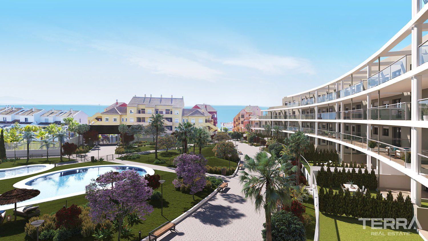 Malaga, Costa del Sol'da Denize 200 m Uzaklıkta Modern Daireler - 109552