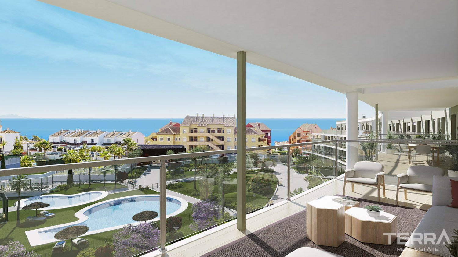 Malaga, Costa del Sol'da Denize 200 m Uzaklıkta Modern Daireler - 109553