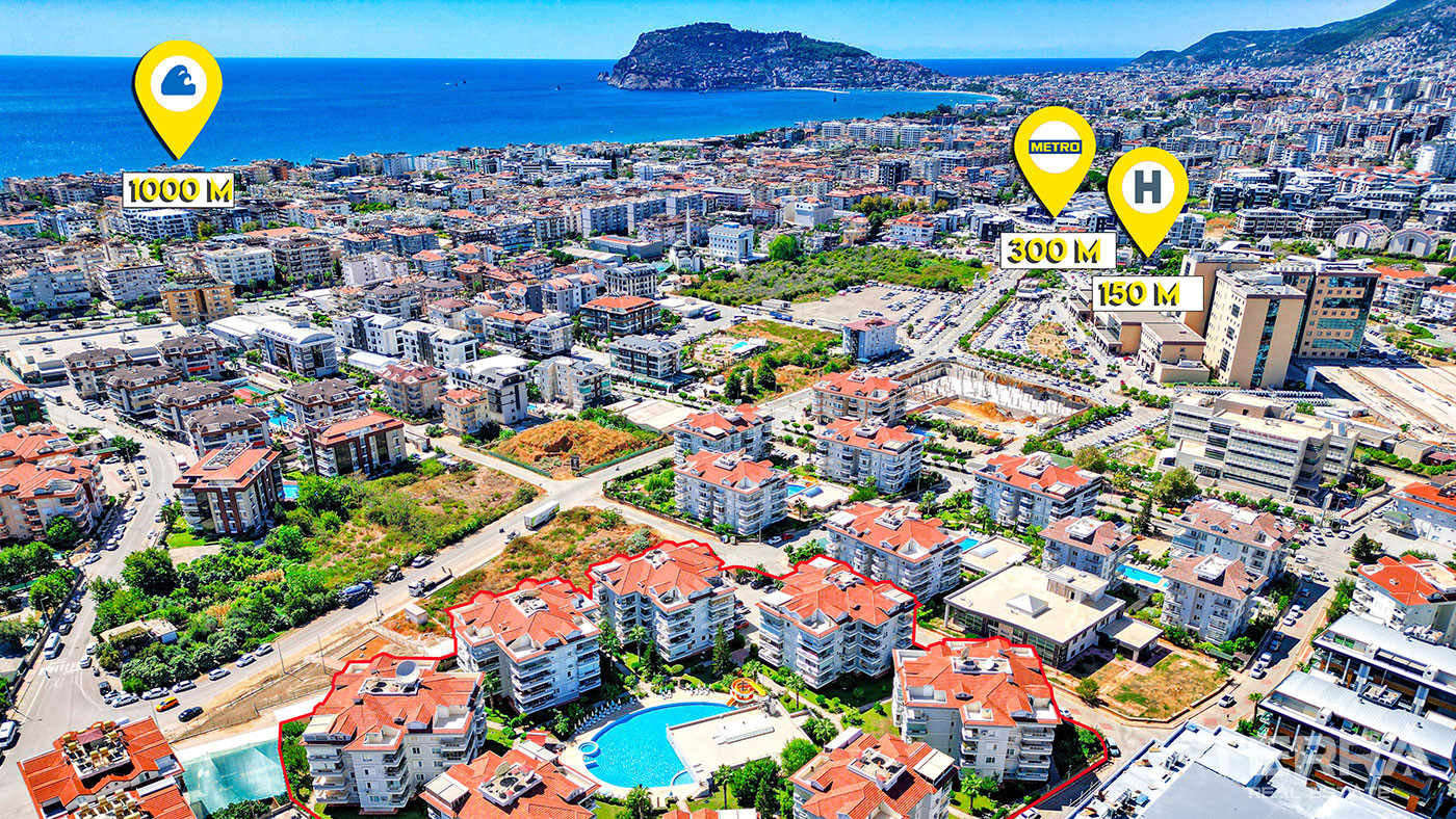 Apartment for Sale in Oba Crown Resort 3, Alanya, Turkey - 109615