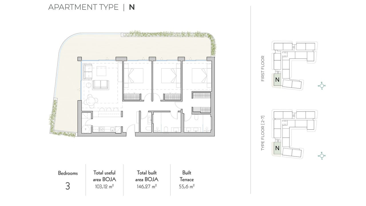 Malaga, Fuengirola'da Sahile Yürüme Mesafesinde Hemen Teslim Daireler - 109698