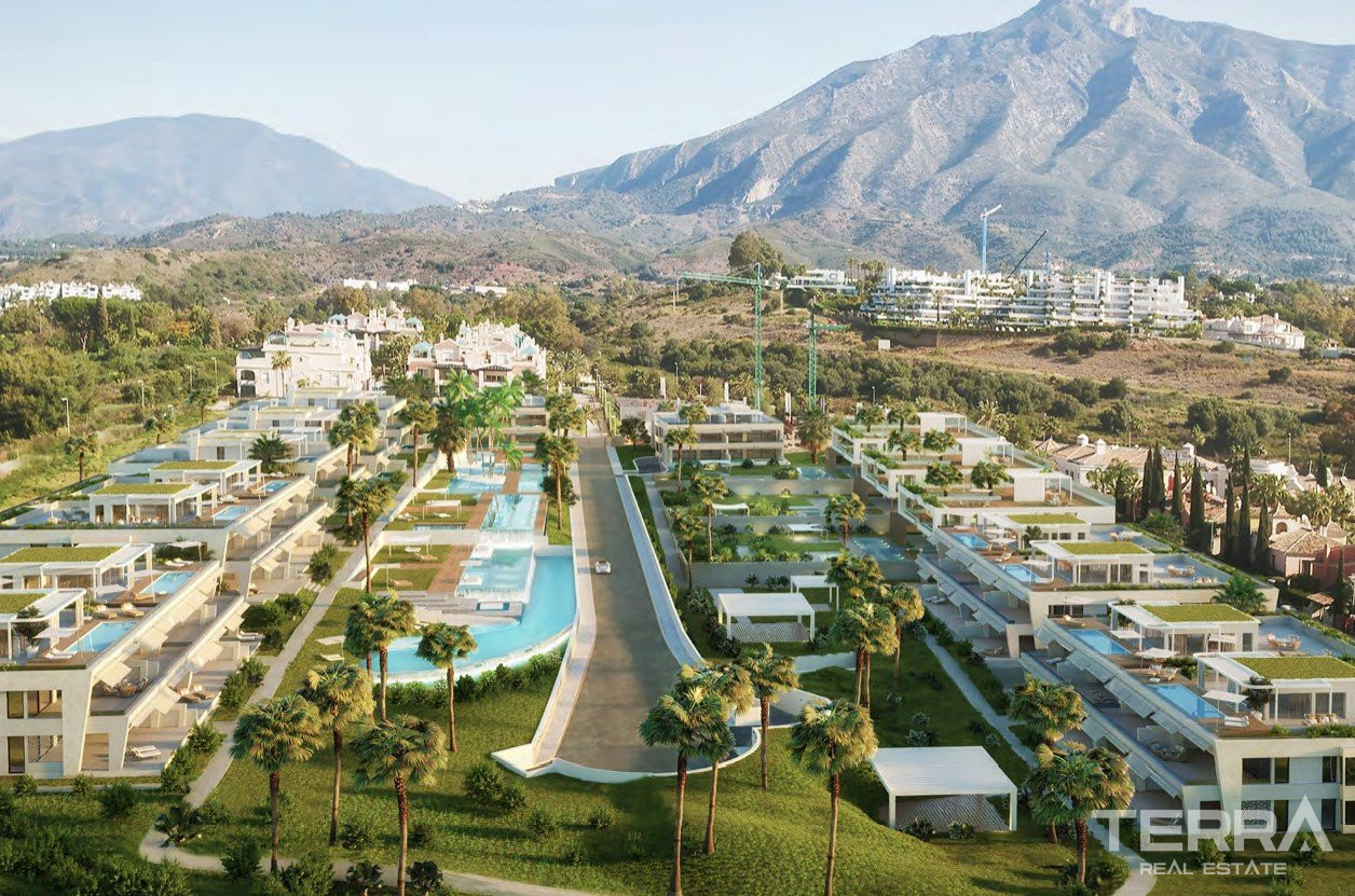 Marbella, Costa del Sol'da Deniz Manzaralı Dubleks Daireler - 109716