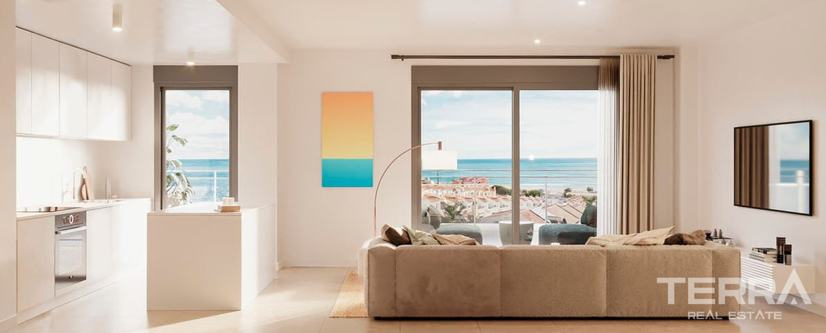 Malaga, Rincón de la Victoria'da Panoramik Deniz Manzaralı Daireler - 109754