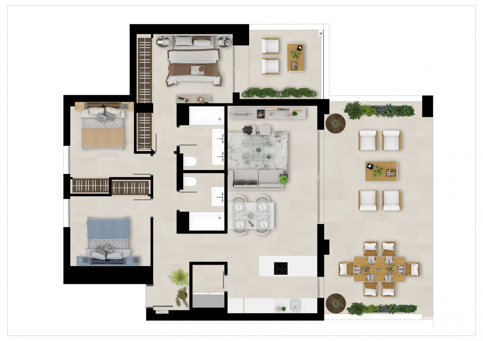 Exclusive Apartments for Sale in Marbella, Costa del Sol - 109786